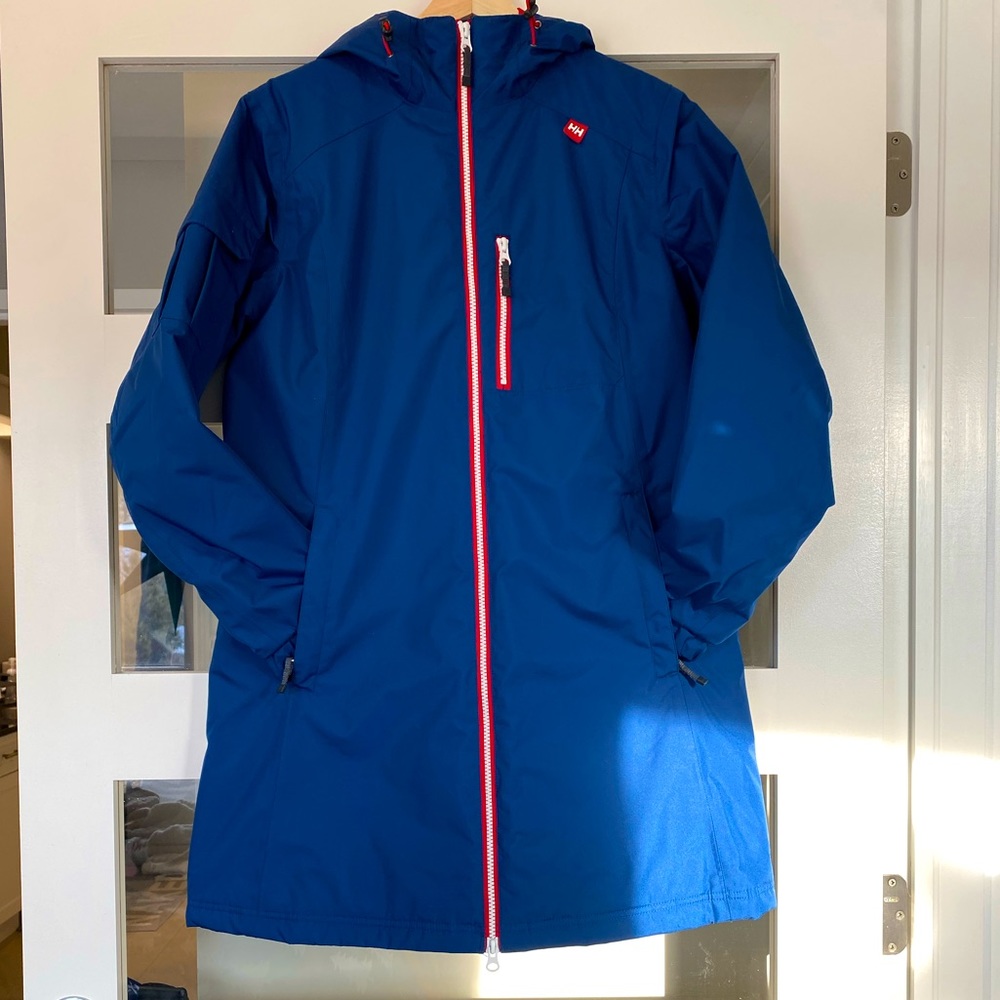 Helly Hansen Belfast Long Jacket Blue Large NWOT
